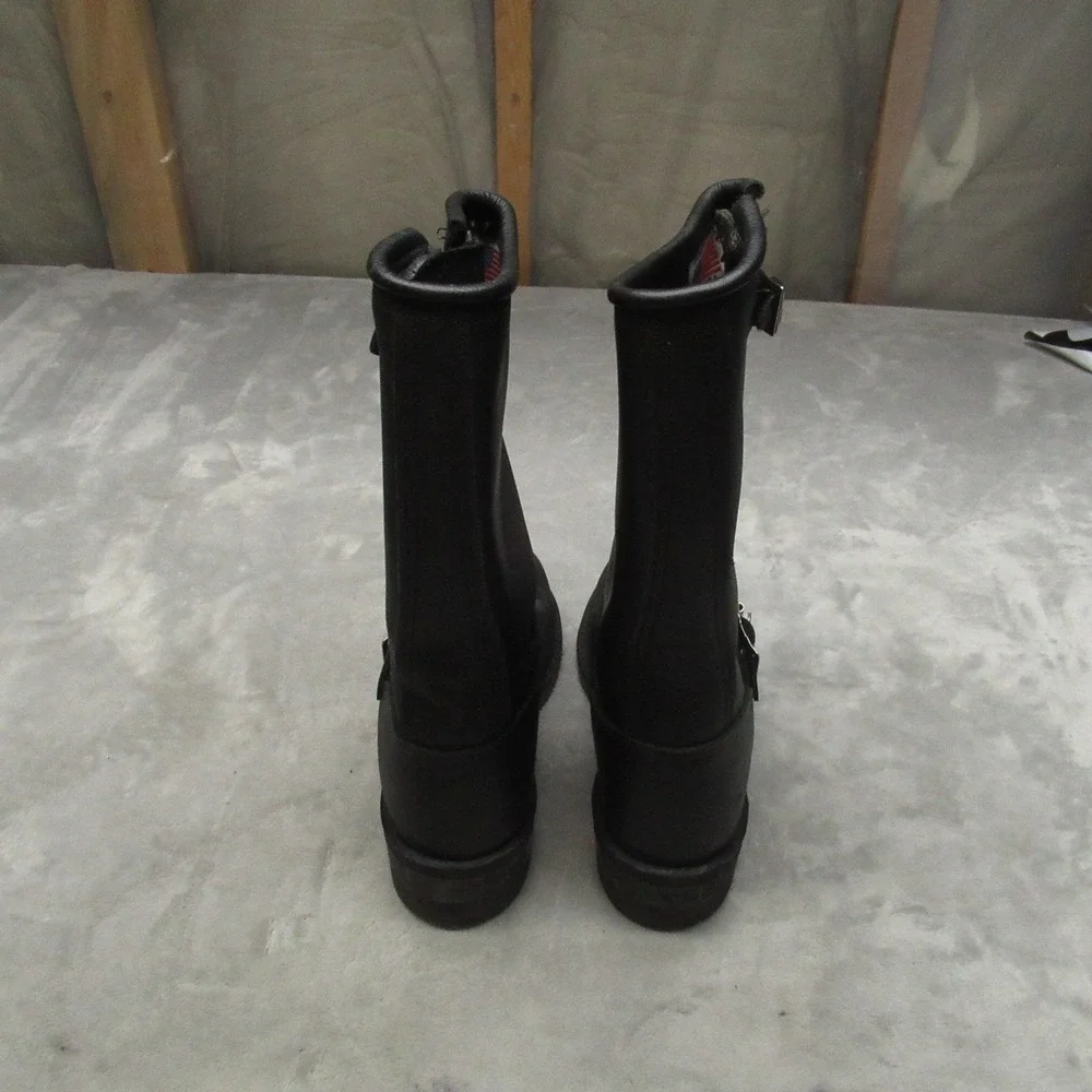 Carolina Men‎ 5.5R Black Leather Steel Toe Engineer Goodyear R21131 USA RARE NEW